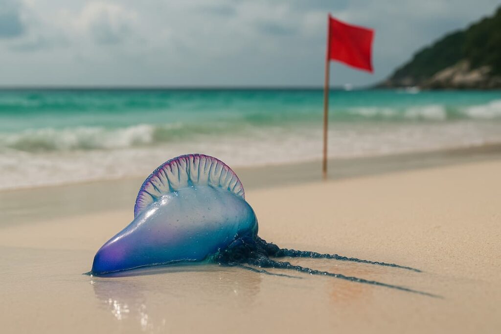 Опасные медузы на острове Рача: купаться запрещено!