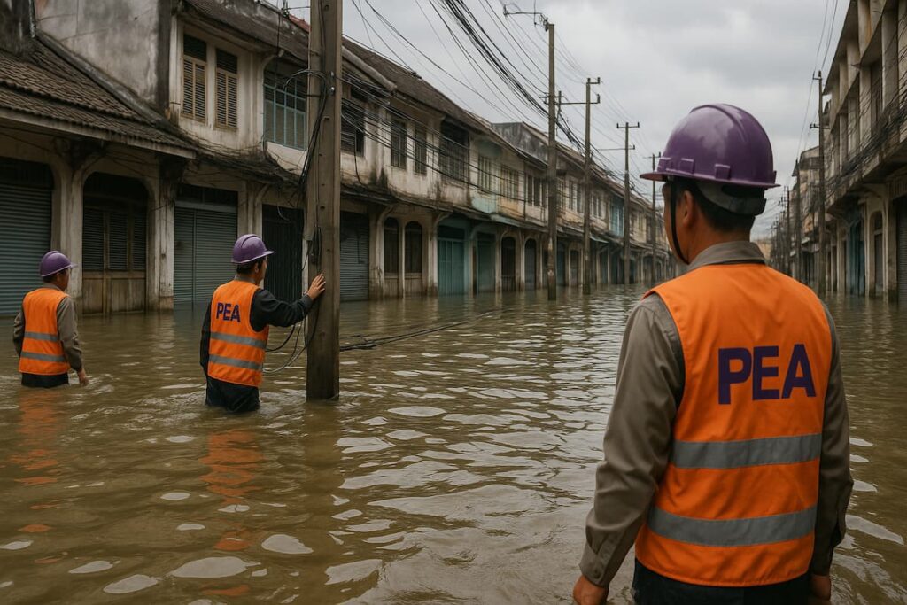 PEA: Отключения электричества на юге Таиланда из-за наводнений