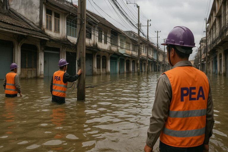 PEA: Отключения электричества на юге Таиланда из-за наводнений