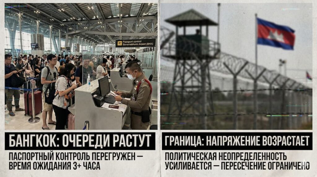 Таиланд ужесточил проверки: 185 отказов во въезде и ситуация на границе с Камбоджей