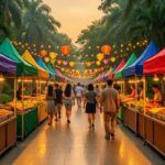 Фестиваль тайского туризма в Бангкоке — павильоны провинций и уличная еда в парке Лумпини