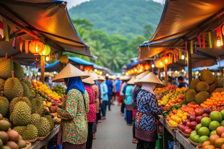 Фестиваль дуриана в Чантабури — прилавки с фруктами и гости тайского праздника урожая