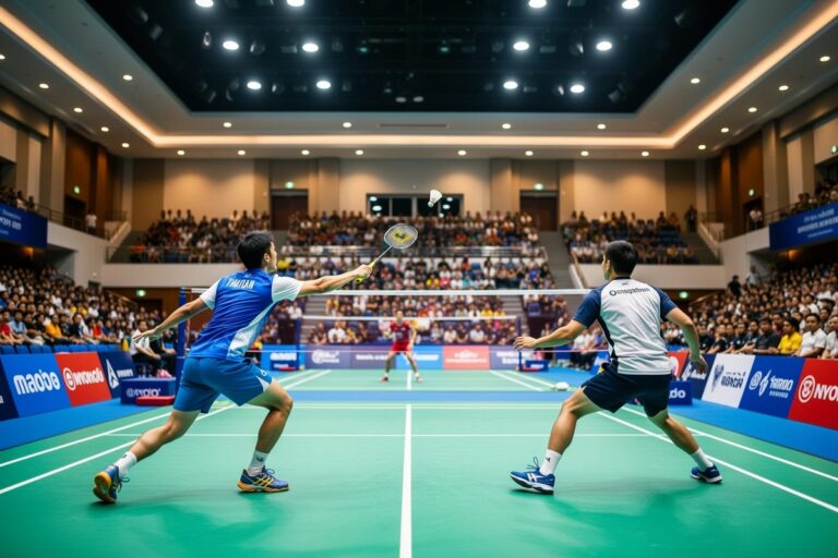 Турнир по бадминтону Бангкок 2026 — матч Thailand Open на крытой арене в Патумване