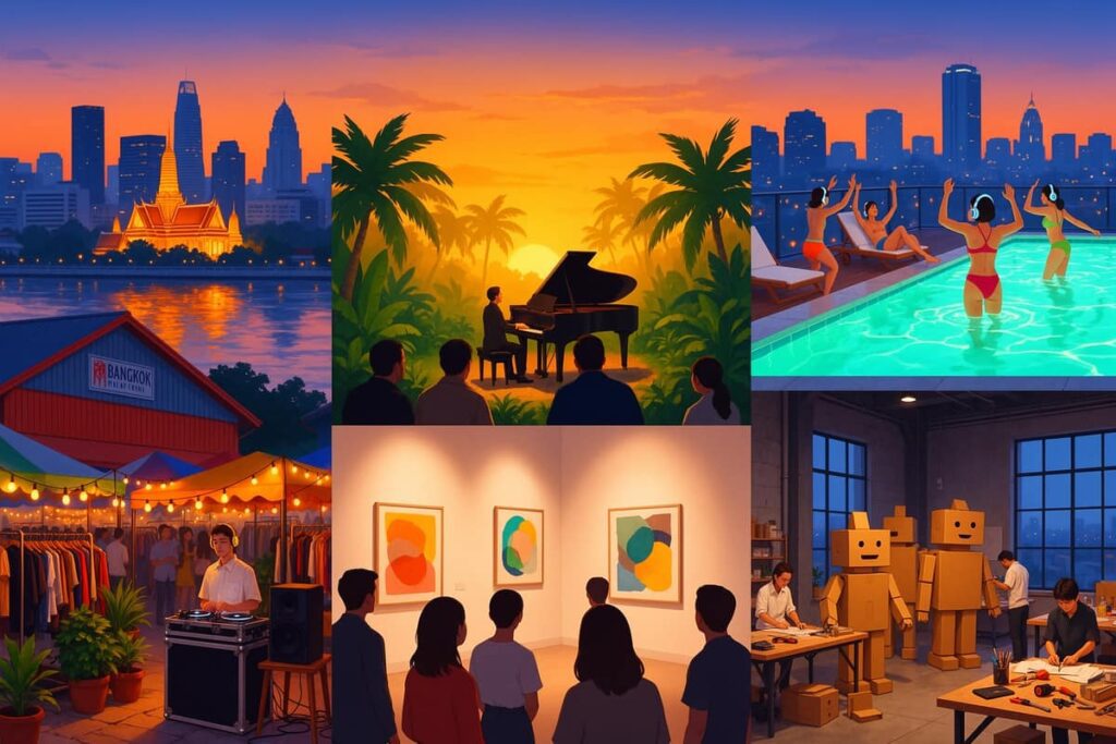 Мероприятия в Бангкоке на выходные: маркет, выставка, джаз, Maker Jam и тихая вечеринка