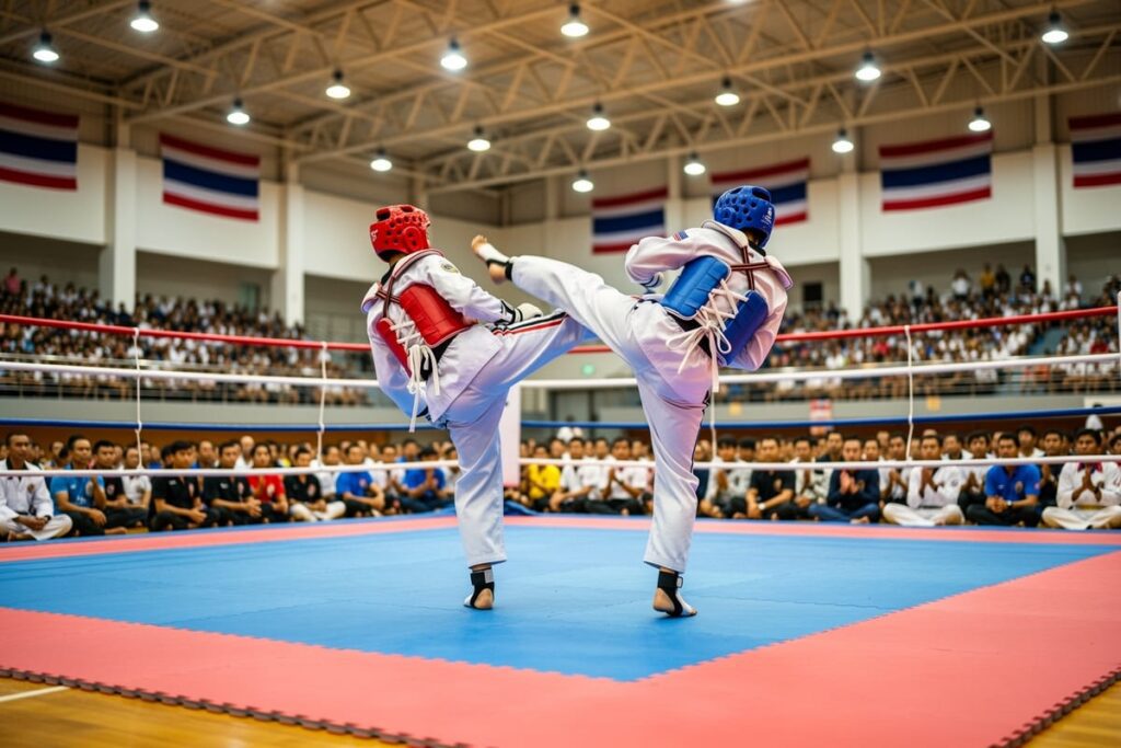 Чемпионат Таиланда по тхэквондо Нонтабури 2026 — бои на ринге в Нонтабури Гимнезиуме