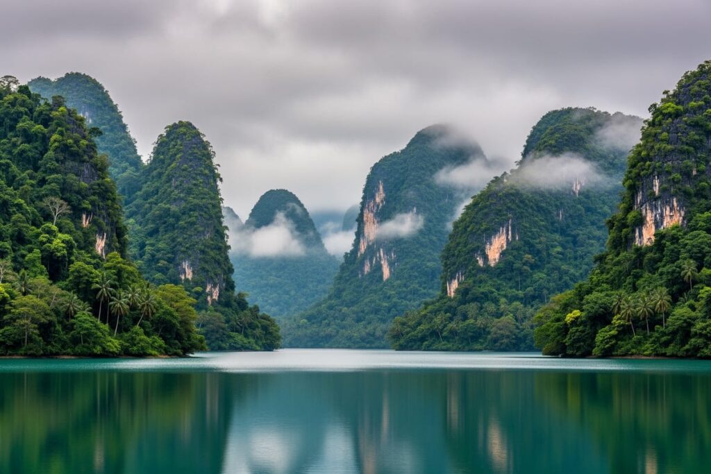 Провинция Сураттхани и водохранилище Cheow Lan — район землетрясения в Сураттхани в марте 2026 года