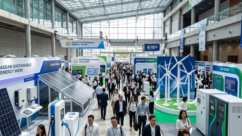 ASEAN Sustainable Energy Week 2026 в QSNCC Бангкок: стенды solar, EV, ветряных установок и накопителей энергии
