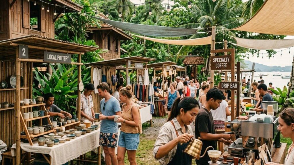 Lanta GypSea Coffee Craft 2026 на Ко Ланте: кофе-каппинг, керамика и крафтовый рынок expat-сообщества Краби в зелёный сезон