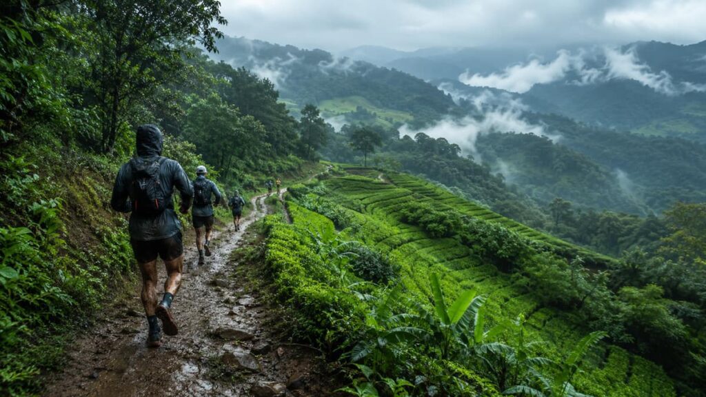 Lik-Hai Trail 2026 Chiang Rai — трейловый забег по зелёным горным тропам севера Таиланда у Eden Cafe в сезон дождей