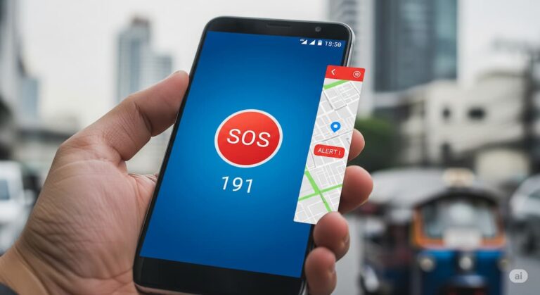 Таиланд: экстренные уведомления Android для полиции 191