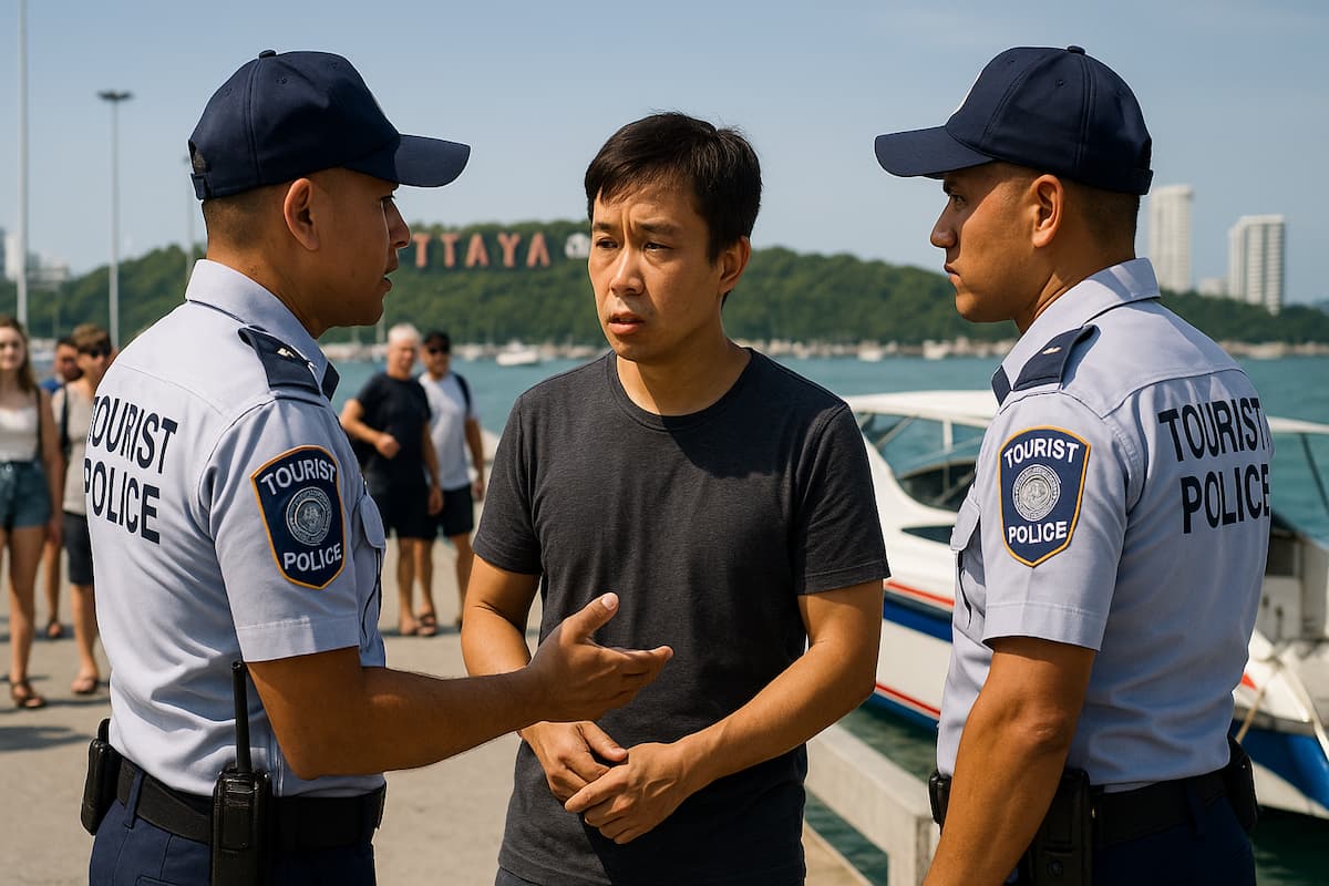 Иностранного гида арестовали в Паттайе за незаконную деятельность