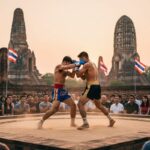 День Муай Тай в Таиланде — показательный бой на арене в историческом парке Аюттхаи