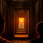 Закат Пханом Рунг — солнце проходит через дверные проёмы древнего кхмерского храма в Бурираме