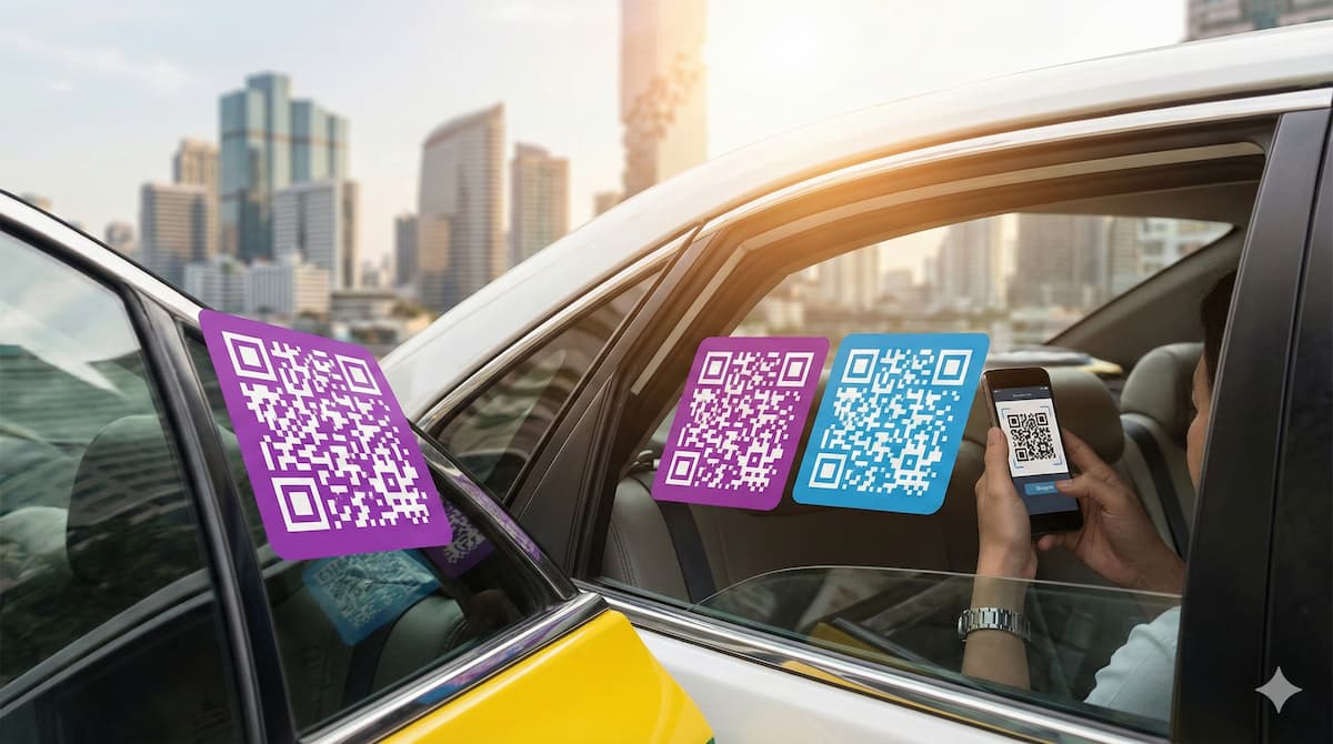 В Таиланде запущена система QR-кодов в такси для безопасности и отслеживания поездок