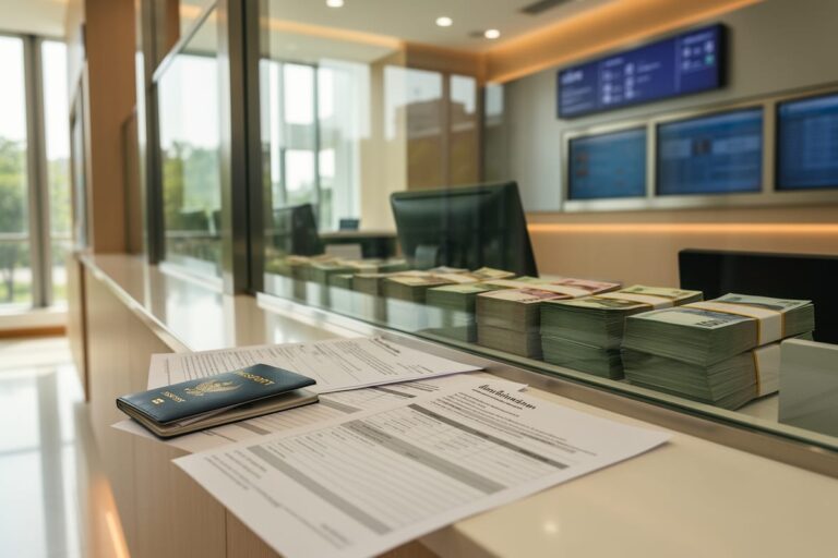 Касса тайского банка с наличными — правила наличных операций в Таиланде от 5 млн бат